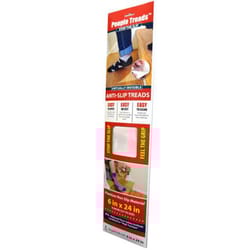 Handi-Treads 6 in. W X 24 in. L Unfinished Clear Vinyl Stair Tread Handi-Treads 6 in. W X 24 in. L Unfinished Clear Vinyl Stair Tread