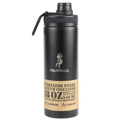 Aquapelli 18 oz Midnight Black BPA Free Vacuum Insulated Bottle