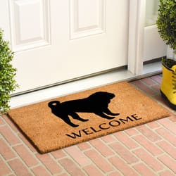 Calloway Mills 2 ft. W X 3 ft. L Black/Brown Coir Door Mat