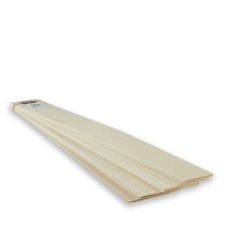 Midwest Products 1/32 in. X 3 in. W X 24 in. L Basswood Sheet #2/BTR Premium Grade