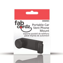 Fabcordz Black Vent Cell Phone Car Vent Mount For All Mobile Devices