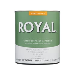 Royal Semi-Gloss Tint Base Mid-Tone Base Paint + Primer Exterior 1 qt