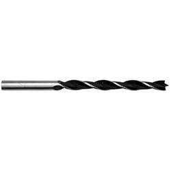 Century Drill & Tool 3/16 in. X 3-1/2 in. L Chrome Vanadium Steel Brad Point Drill Bit Straight Shan