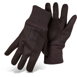 Boss Men's Indoor/Outdoor Jersey Work Gloves Brown S 1 pair