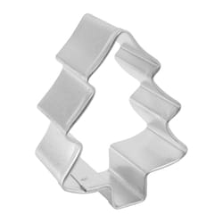R&M International Corp International Corp 1 in. W X 2 in. L Mini Christmas Tree Cookie Cutter Silver