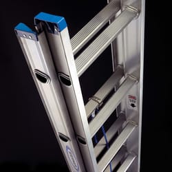 Werner 20 ft. H Aluminum Extension Ladder Type I 250 lb. capacity