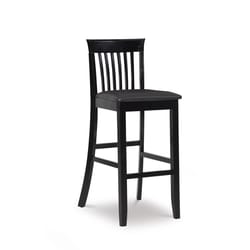 Linon Home Decor Black Polyurethane Fowler Barstool 42.5 in.