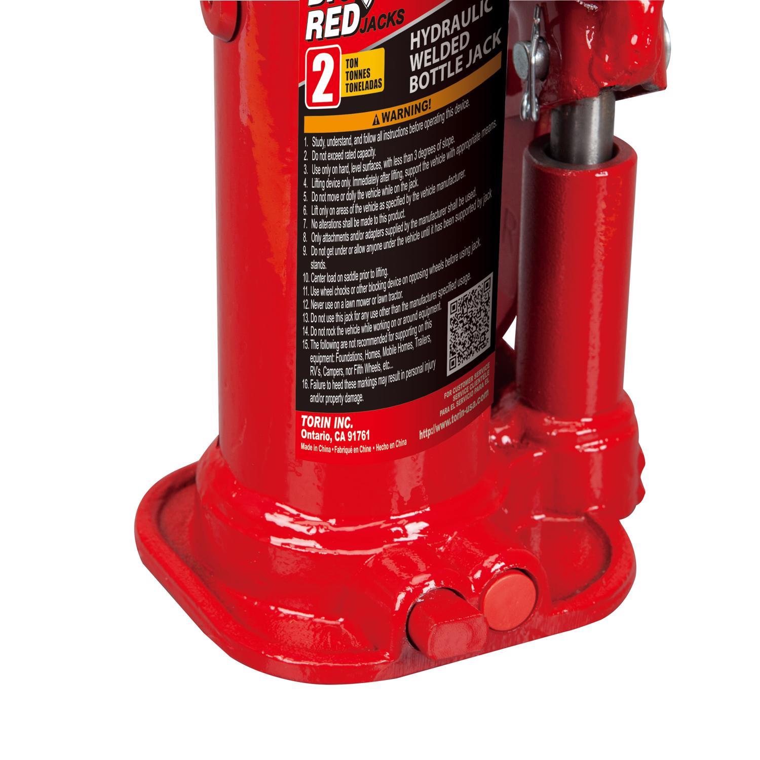 Torin Big Red Hydraulic 4000 lb Automotive Bottle Jack Mfr