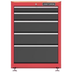 Craftsman 42 in. H X 31.5 in. W X 22.8 in. D Black/Red Steel Cabinet