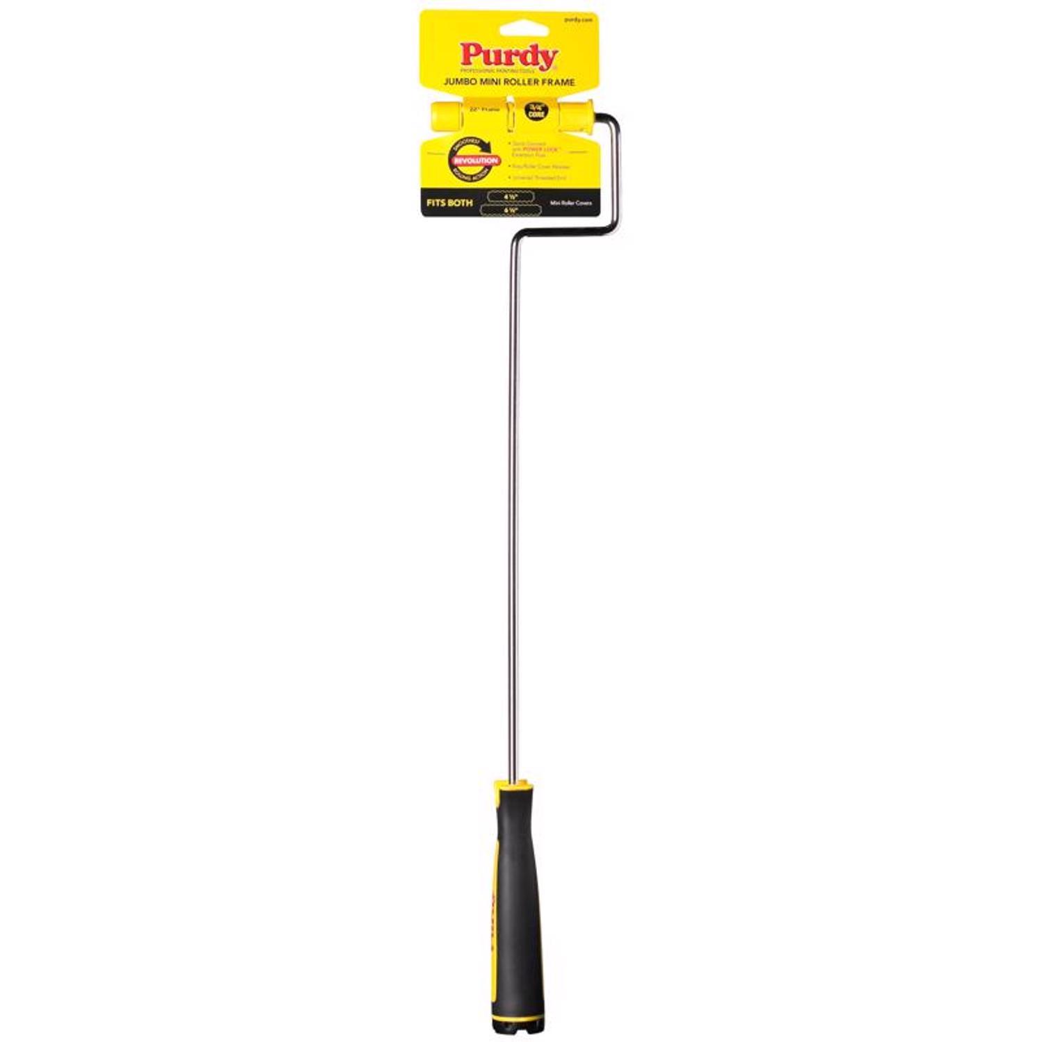 Photos - Putty Knife / Painting Tool Purdy Revolution 4.5 in. W Jumbo Mini Paint Roller Frame Threaded End 14A770024 
