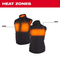 Milwaukee M12 M Sleeveless Women&#39;s Full-Zip Heated Vest (Vest Only) Black