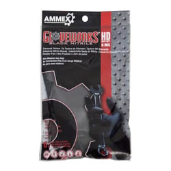 Gloveworks Nitrile Disposable Gloves One Size Fits Most Black Powder Free 6 pk