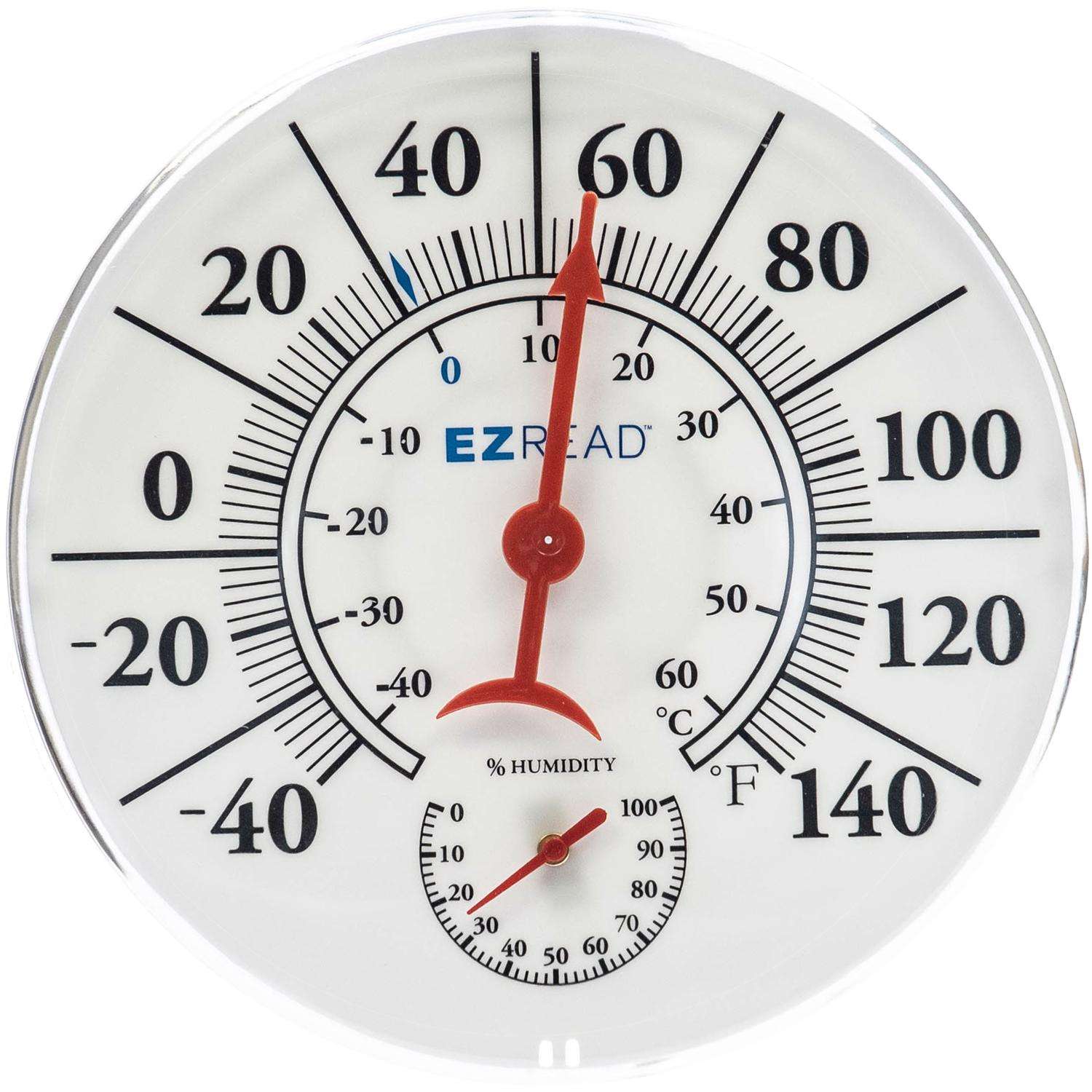Headwind EZRead Hygrometer/Thermometer Plastic White 8 in. Ace Hardware
