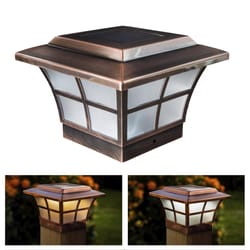 Classy Caps Solar Powered 0.33 W LED Post Cap Light 1 pk