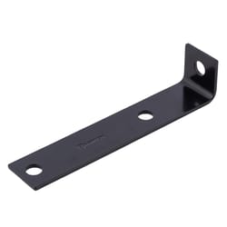 Hampton 1.5 in. H X 7.5 in. W X 1/8 in. D Black Steel Inside/Outside Corner Brace