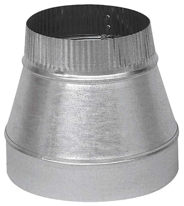 Galvanised Steel Pipe Reducer Tubing Connector Chimney Flue Liner Adaptor 