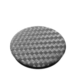 Popsockets Just The Top Black/Gray Carbonite Weave Cell Phone Grip For All Mobile Devices