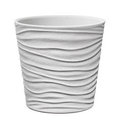 SK 5.1 in. H X 5.5 in. D Clay Sonora Ceramic Pot White