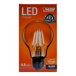 Feit A19 E26 (Medium) LED Bulb Multi-Colored 4.5 Watt Equivalence 2 pk