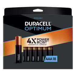 Duracell Optimum AAA Alkaline Batteries 18 pk Carded