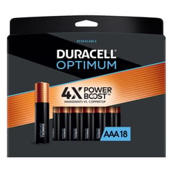 Duracell Optimum AAA Alkaline Batteries 18 pk Carded