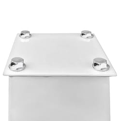 Mail Boss 43 in. Powder Coated White Galvanized Steel Mailbox Post
