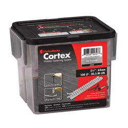 FastenMaster Cortex No. 10 Sizes X 2-1/2 in. L Torx Ttap Button Head Hidden Deck Fastener 224 pc