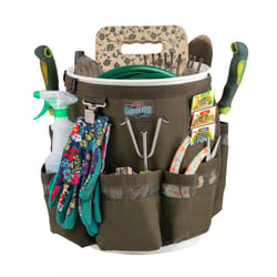 Bucket Boss Garden Boss Bucket Organizer Polyester Green