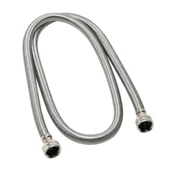 Fluidmaster 3/4 in. Hose X 3/4 in. D Hose 60 in. Braided Stainless Steel Washing Machine Supply Line