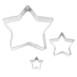 R&M International Silver Steel Cookie Cutter Set