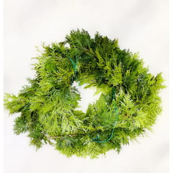 Wishon Evergreens Green Cedar Garland Garland