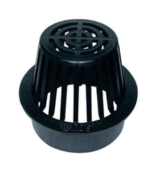 NDS 6 in. Black Round Polyolefin Atrium Grate