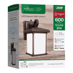 Feit OneSync Bronze Dusk to Dawn LED Wall Lantern