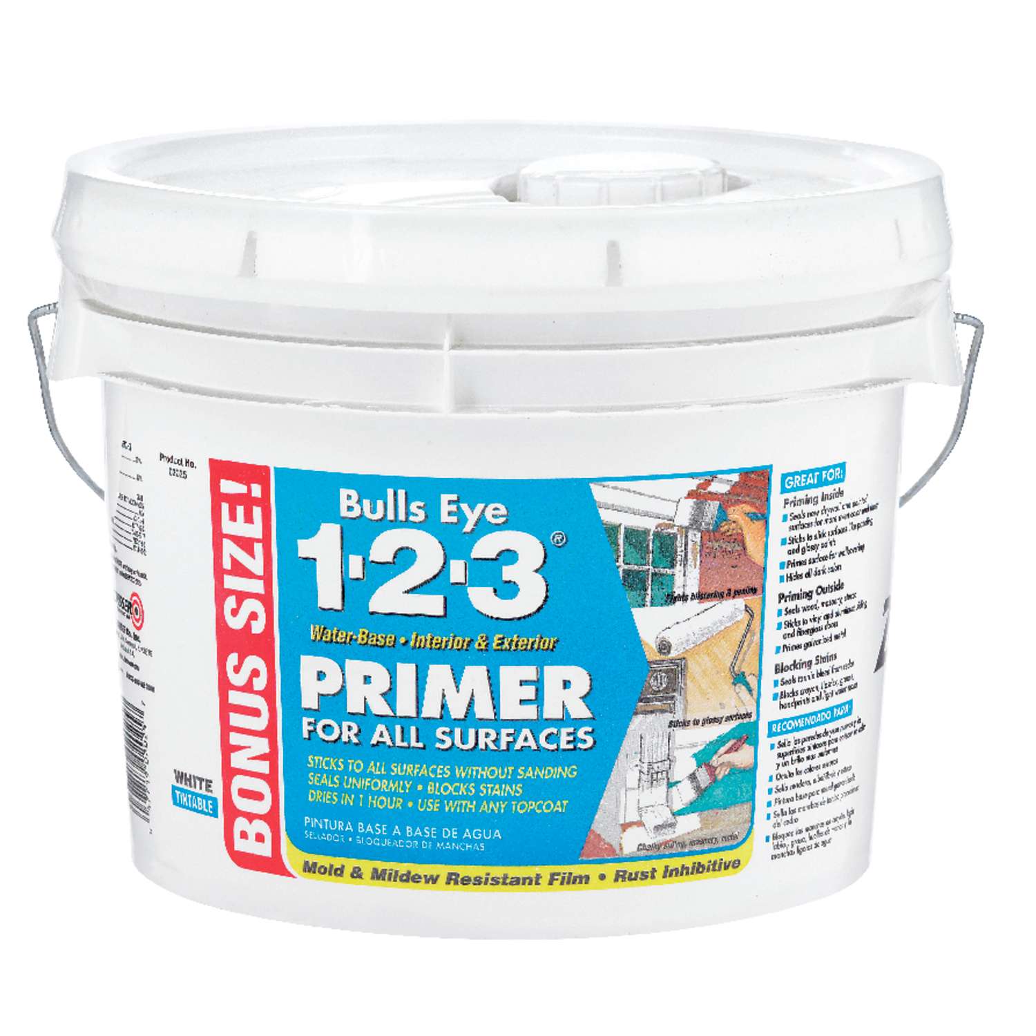 Zinsser Bulls Eye 123 White Primer and Sealer 2.5 gal Ace Hardware