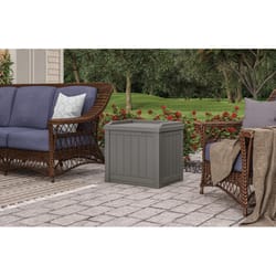 Suncast 22 in. W X 17 in. D Gray Plastic Deck Box with Seat 22 gal