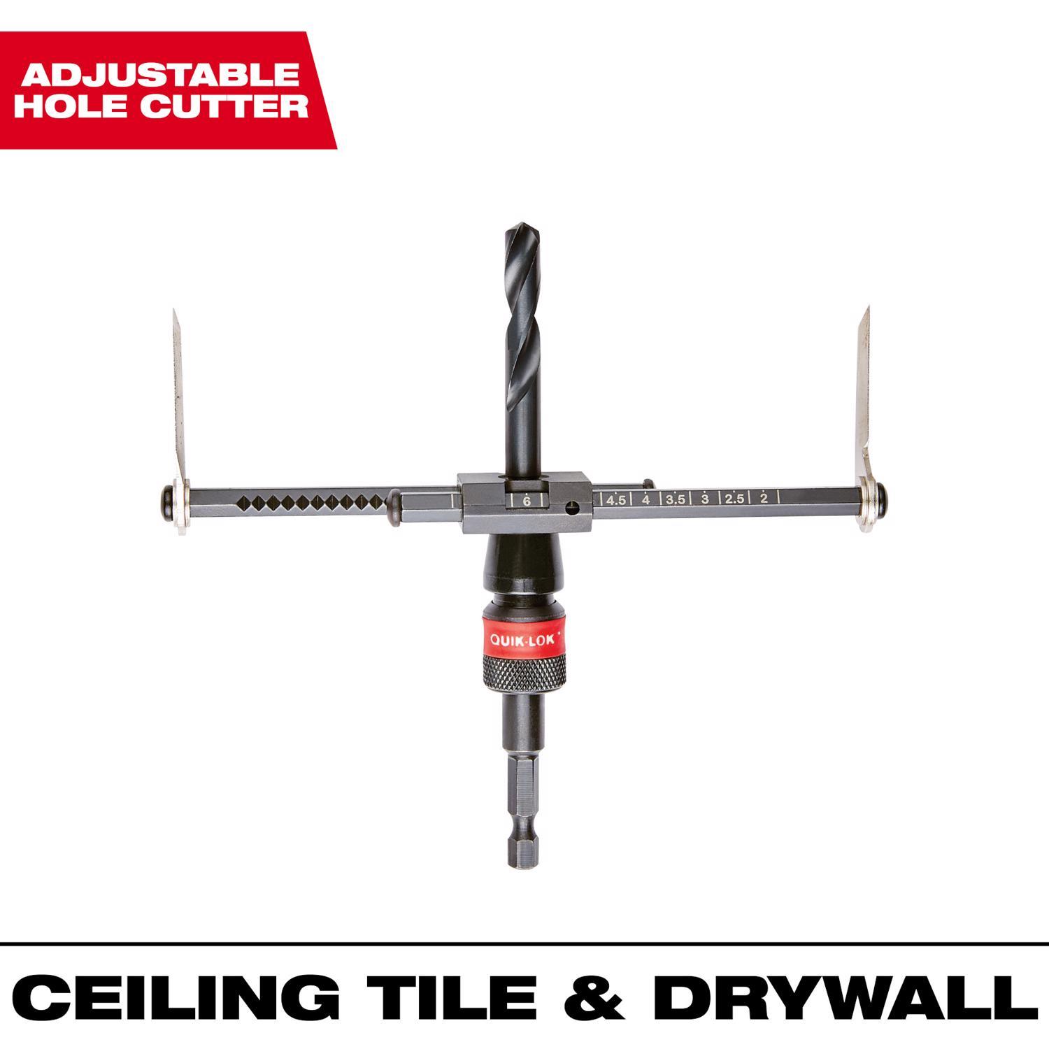 Milwaukee 2 to 7 in. Bi-Metal 1/4 in. L X 1/4 in. D