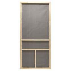 Precision 80-1/2 in. H X 32 in. W Nantucket Natural Wood Wood Screen Door Precision 80-1/2 in. H X 32 in. W Nantucket Natural Wood Wood Screen Door