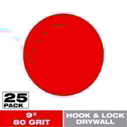 Diablo Hook and Lock 9 in. L X 9 in. W Aluminum Oxide 80 Grit Coarse Drywall ROS Disk