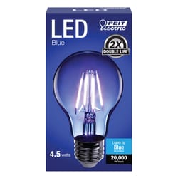 Feit A19 E26 (Medium) Filament LED Bulb Blue 30 Watt Equivalence 1 pk