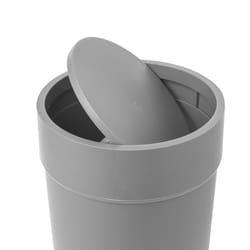 Umbra 1.6 gal Gray Polypropylene Trash Can