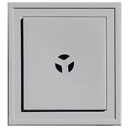 Builders Edge 7 in. H X 1 in. L Prefinished Gray Vinyl Mounting Block