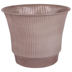 Robert Allen Ironstone 12 in. H Metal Madison Planter Beige