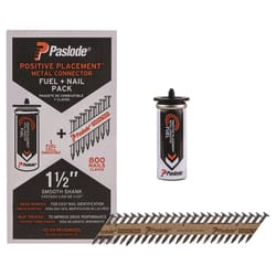 Paslode ProStrip 1-1/2 in. L Paper Strip Galvanized Fuel and Nail Kit 30 deg 1 pk