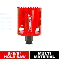Diablo Snap-Lock Plus 2-3/8 in. Bi-Metal 2-3/8 in. L Hole Saw
