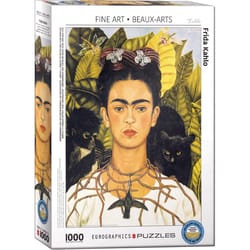 Eurographics Self-Portrait with Thorn Necklace and Hummingbird Jigsaw Puzzle Multicolored 1000 pc