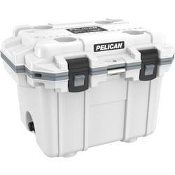 Pelican Elite White Grey 30 qt Cooler