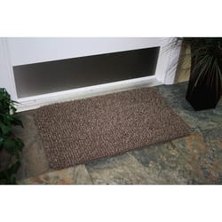 GrassWorx Clean Machine 18 in. W X 30 in. L Taupe Flair Astroturf Door Mat