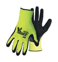 Boss V2 Flexi Grip Men's Indoor/Outdoor Hi-Viz Work Gloves Black/High-Vis Green M 1 pair