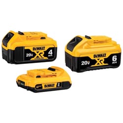 DeWalt 20V MAX DCB346-3 Lithium-Ion Battery Pack 3 pc