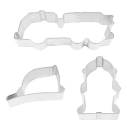 R&M International Corp International Fire Truck Cookie Cutter Set Silver 3 pc